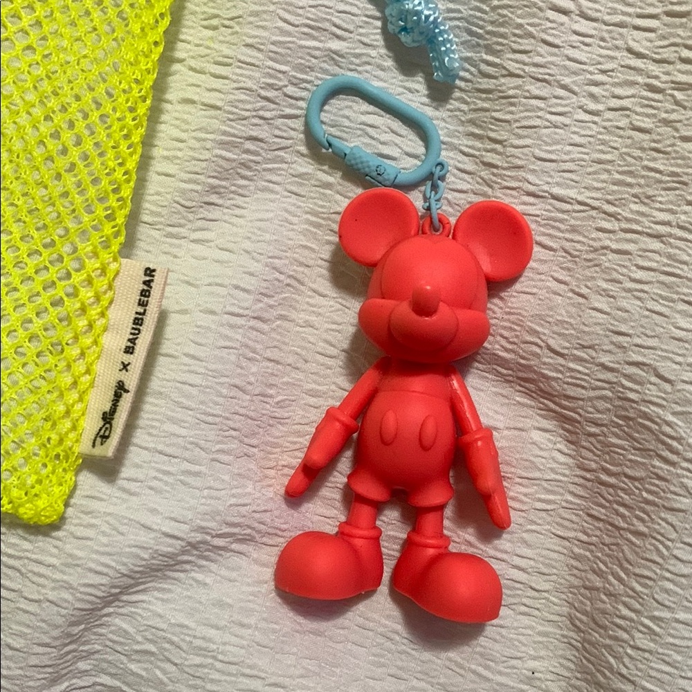 BaubleBar Red Mickey Keychain